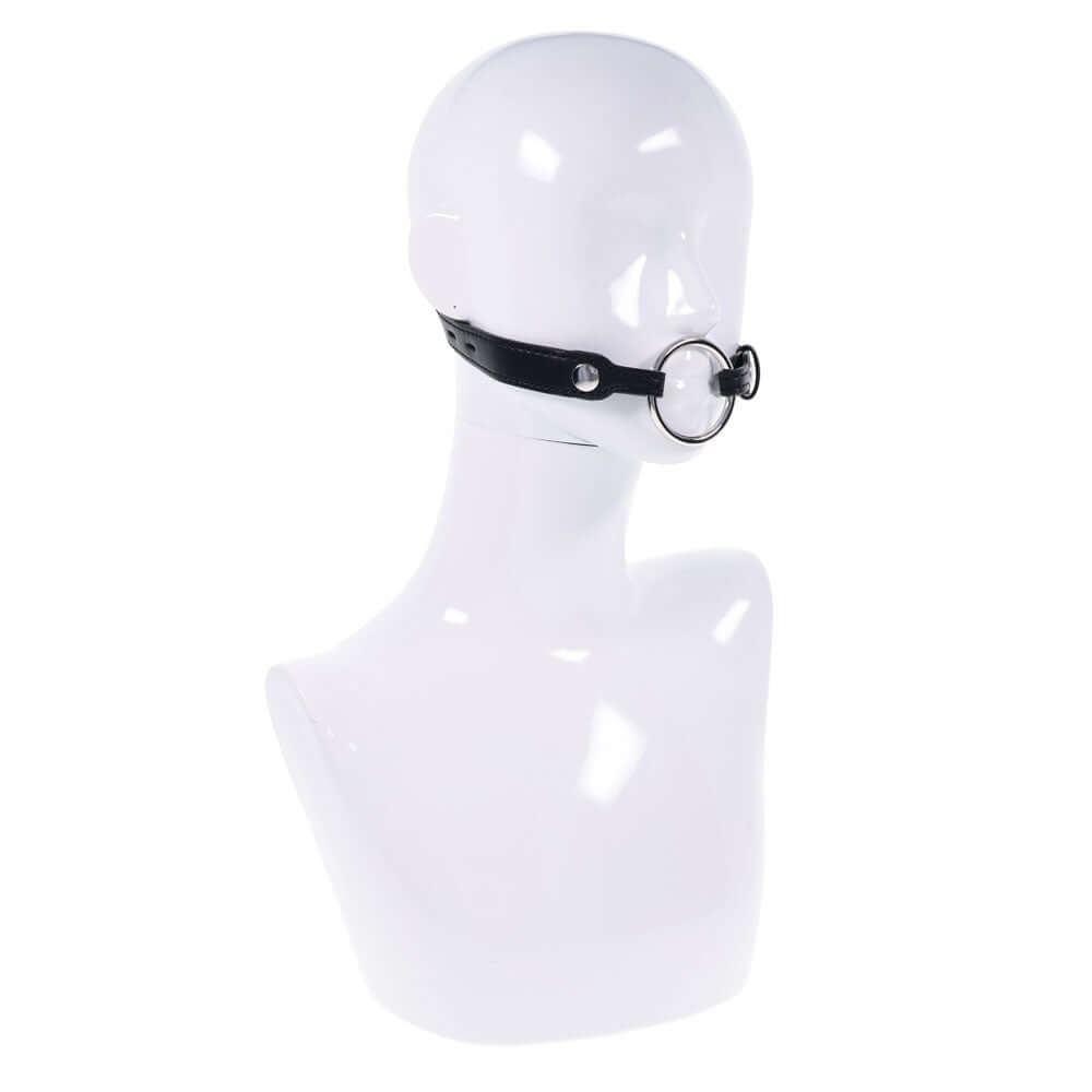 EDGE Interchangeable Ring Gag - Black Mouth Gag Restraint with 2 Interchangeable Pieces